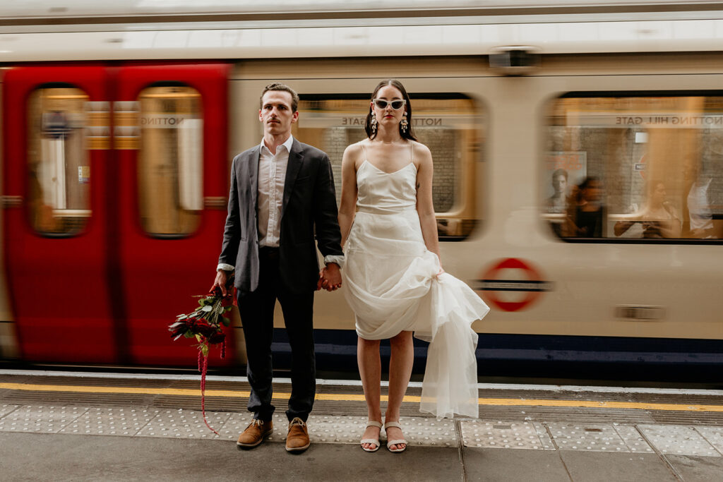 Bride and groom who decided to elope in the UK
